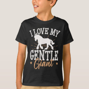 Entwurf der Pferdezucht für einen Clydesdale-Reite T-Shirt