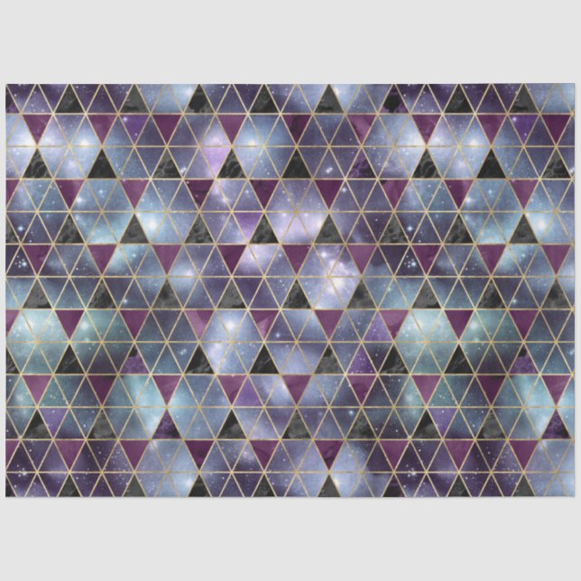 Entwurf der Serie Isometric Galaxy 2 Seidenpapier (Vorderseite)