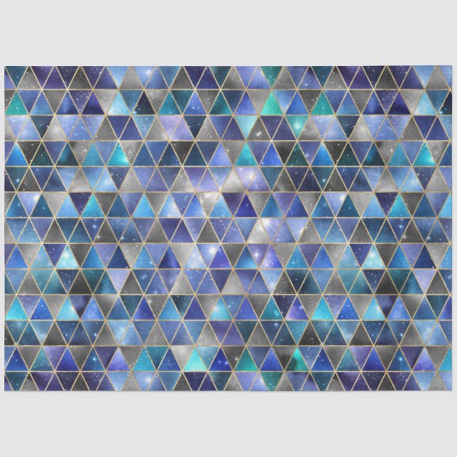 Entwurf der Serie Isometric Galaxy 8 Seidenpapier (Vorderseite)