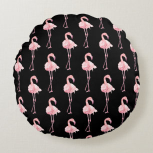 Entwurf der Serie "Tender Flamingo" 2 Rundes Kissen