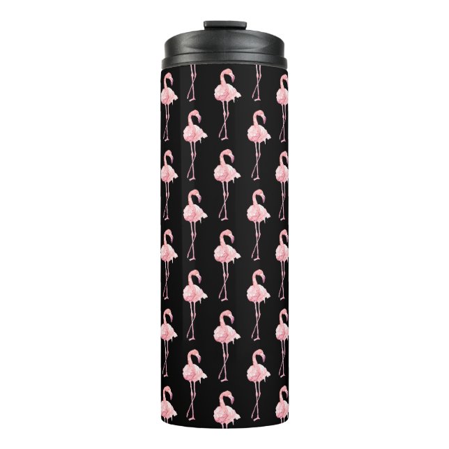 Entwurf der Serie "Tender Flamingo" 2 Thermosbecher (Vorderseite)