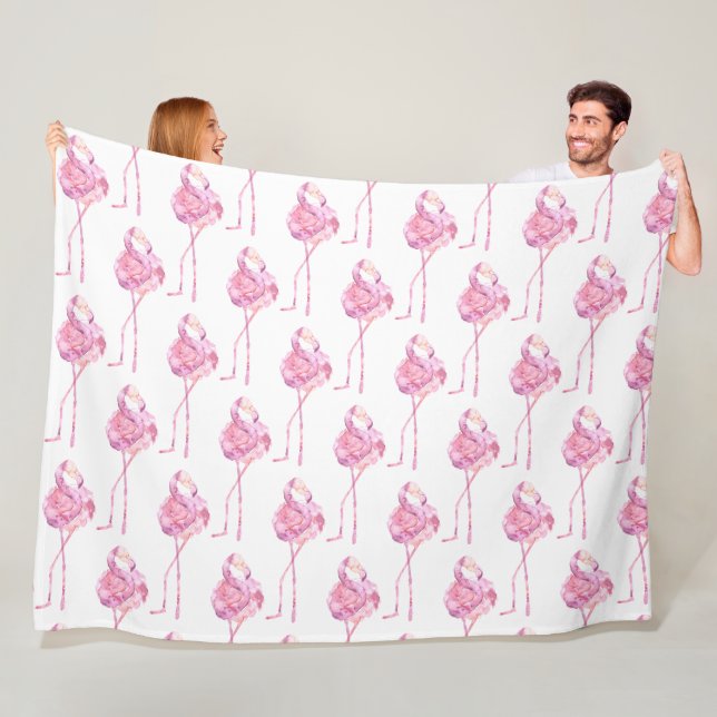 Entwurf der Serie "Tender Flamingo" 3 Fleecedecke (Beispiel)