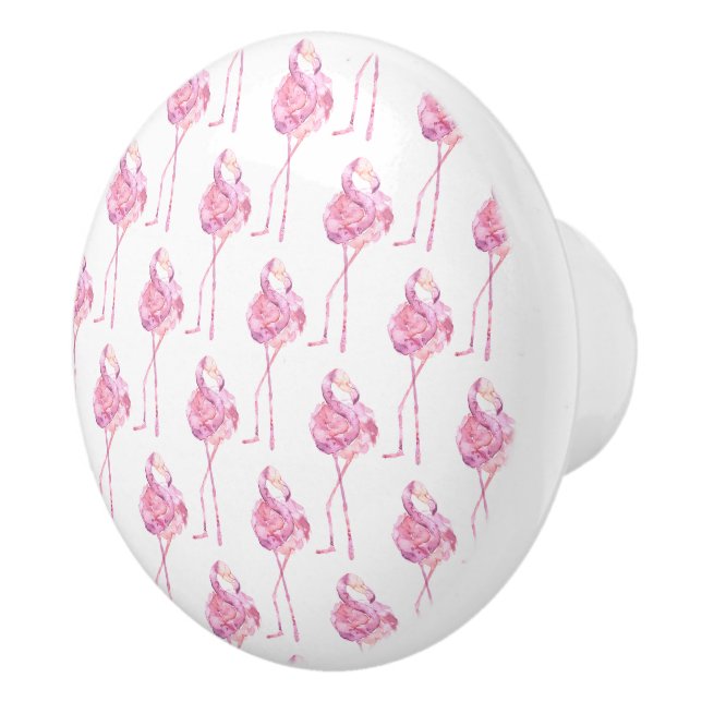 Entwurf der Serie "Tender Flamingo" 3 Keramikknauf (Rechts)