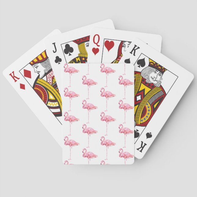 Entwurf der Serie "Zender Flamingo" 1 Spielkarten (Rückseite)