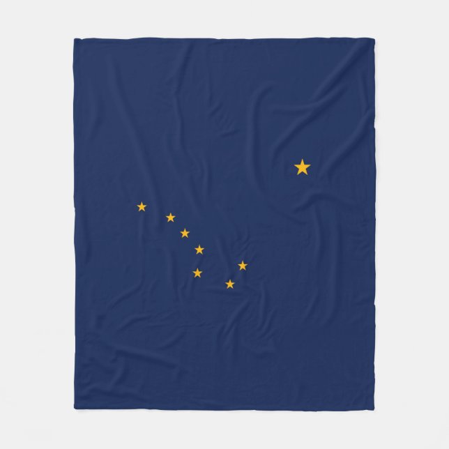 Entwurf der Staatsflagge Alaska Fleecedecke (Vorderseite)