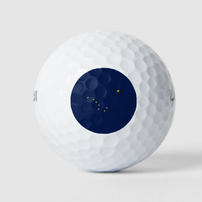 Entwurf der Staatsflagge Alaska Golfball (Vorderseite)