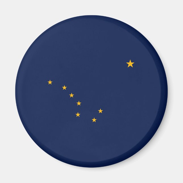 Entwurf der Staatsflagge Alaska Magnet (Vorne)