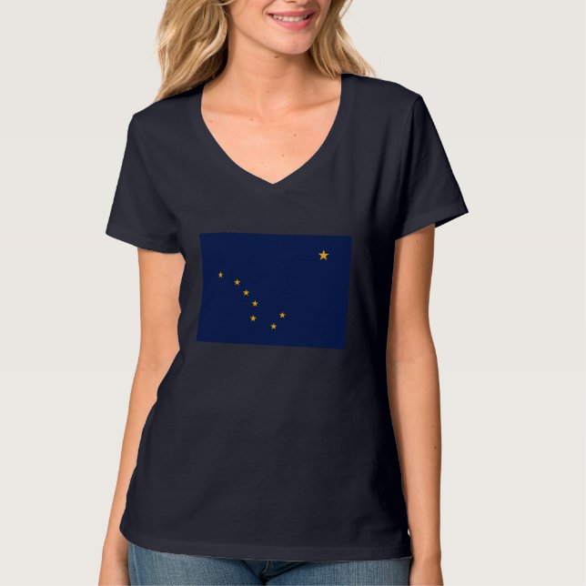 Entwurf der Staatsflagge Alaska T-Shirt (Vorderseite)