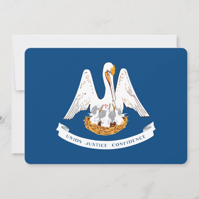 Entwurf der Staatsflagge in Louisiana (Vorderseite)