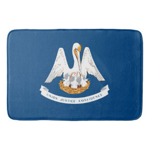 Entwurf der Staatsflagge in Louisiana Badematte