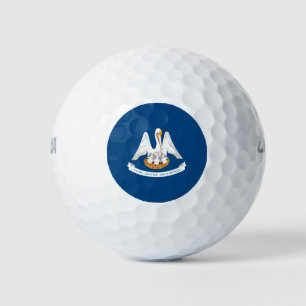 Entwurf der Staatsflagge in Louisiana Golfball