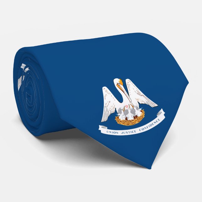 Entwurf der Staatsflagge in Louisiana Krawatte (Gerollt)