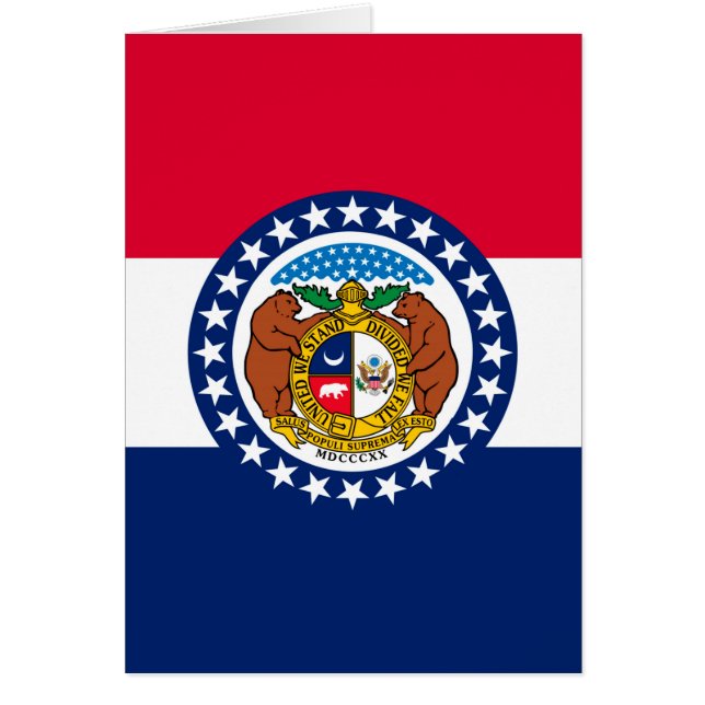 Entwurf der Staatsflagge in Missouri (Vorne)