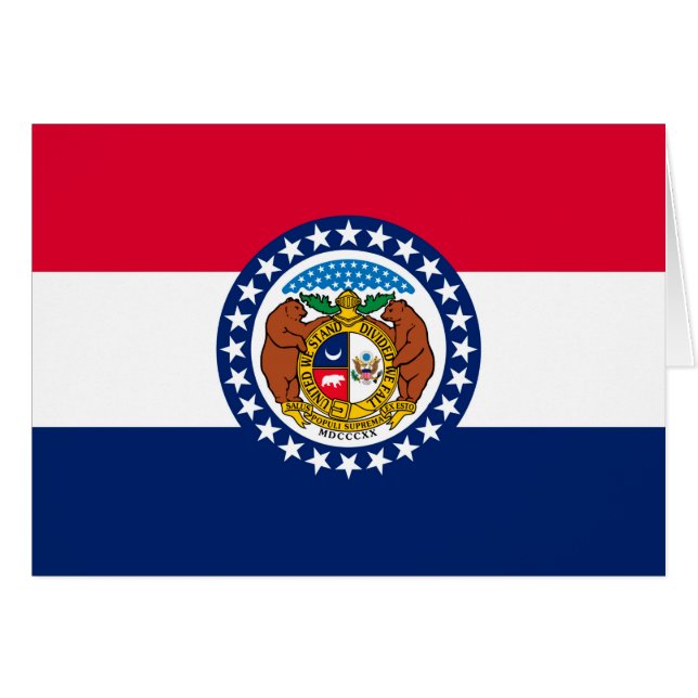 Entwurf der Staatsflagge in Missouri (Vorderseite (Horizontal))