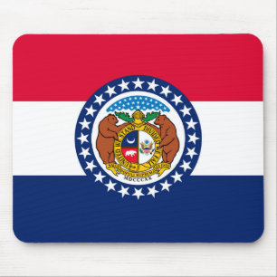 Entwurf der Staatsflagge in Missouri Mousepad