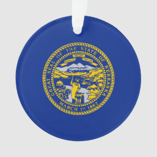 Entwurf der Staatsflagge in Nebraska Ornament