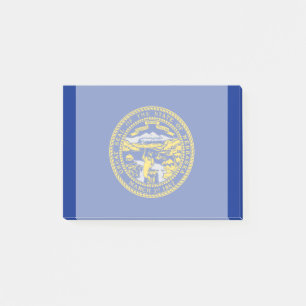 Entwurf der Staatsflagge in Nebraska Post-it Klebezettel