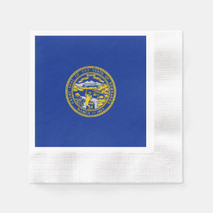 Entwurf der Staatsflagge in Nebraska Serviette