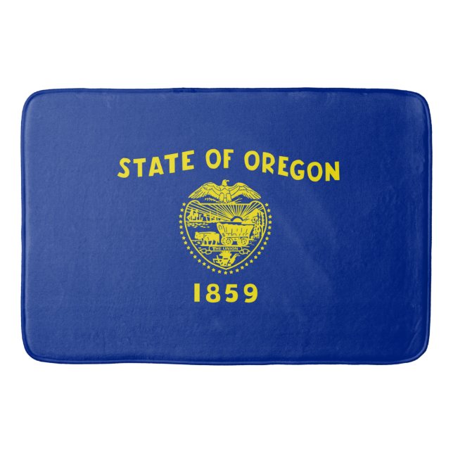 Entwurf der Staatsflagge in Oregon Badematte (Vorderseite)