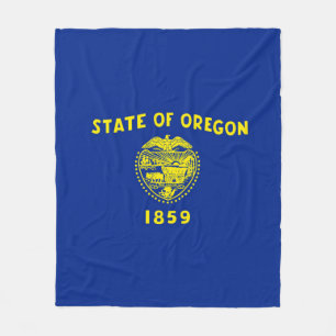 Entwurf der Staatsflagge in Oregon Fleecedecke