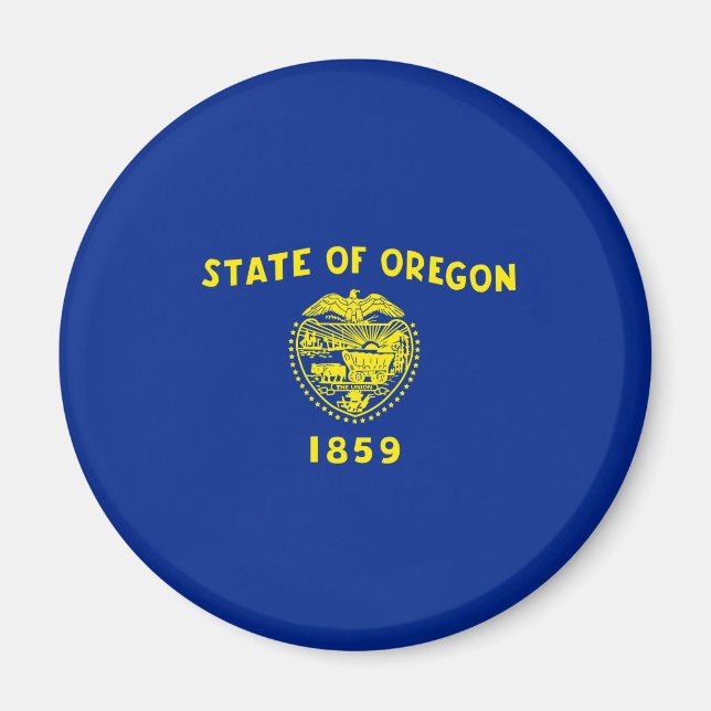 Entwurf der Staatsflagge in Oregon Magnet (Vorne)