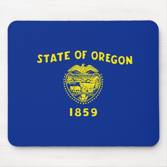 Entwurf der Staatsflagge in Oregon Mousepad (Vorne)