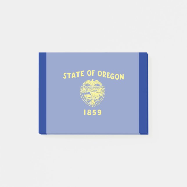 Entwurf der Staatsflagge in Oregon Post-it Klebezettel (Vorderseite)