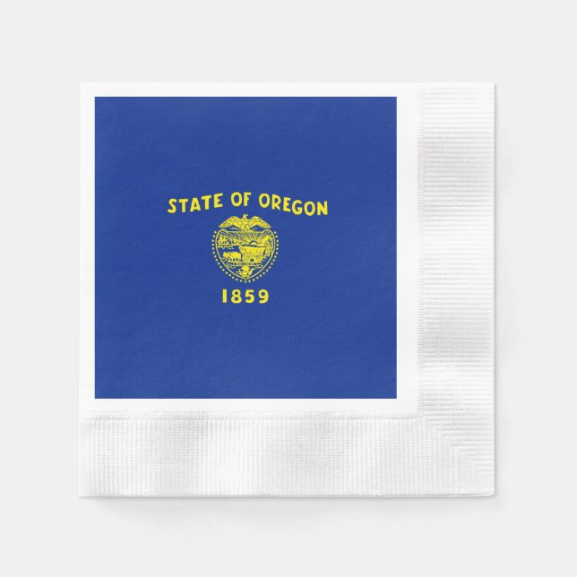 Entwurf der Staatsflagge in Oregon Serviette (Vorderseite)
