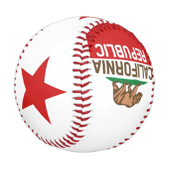 Entwurf der Staatsflagge KALIFORNIEN Baseball (Schrägansicht)
