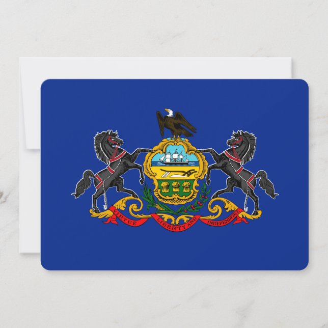 Entwurf der Staatsflagge Pennsylvania (Vorderseite)