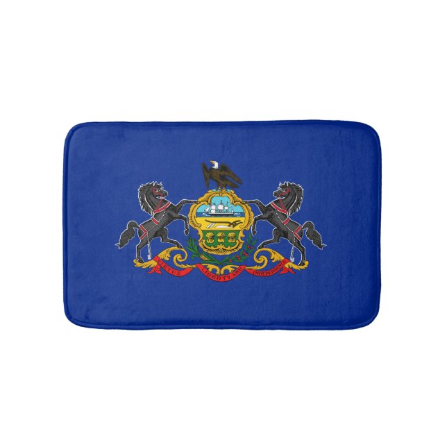 Entwurf der Staatsflagge Pennsylvania Badematte (Vorderseite)