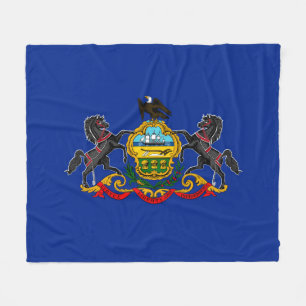 Entwurf der Staatsflagge Pennsylvania Fleecedecke