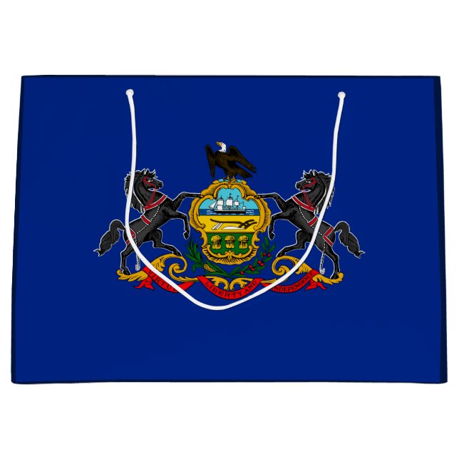 Entwurf der Staatsflagge Pennsylvania Große Geschenktüte (Vorderseite)