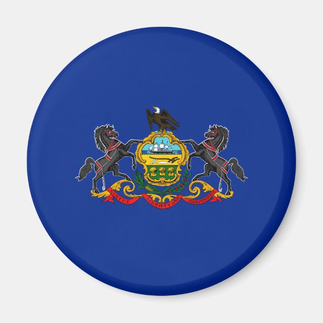 Entwurf der Staatsflagge Pennsylvania Magnet (Vorne)