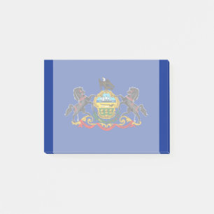 Entwurf der Staatsflagge Pennsylvania Post-it Klebezettel