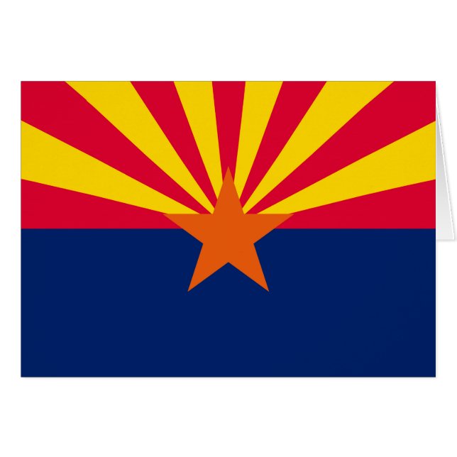 Entwurf der Staatsflagge von Arizona (Vorderseite (Horizontal))