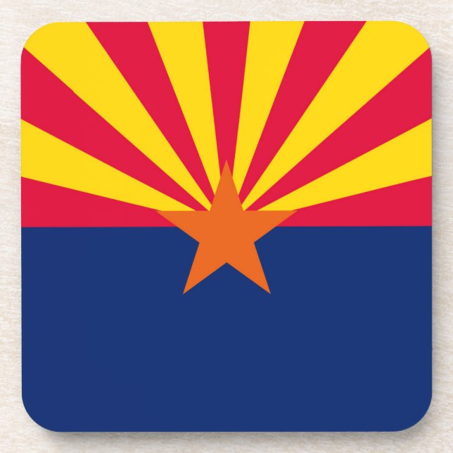 Entwurf der Staatsflagge von Arizona Getränkeuntersetzer (Vorderseite)