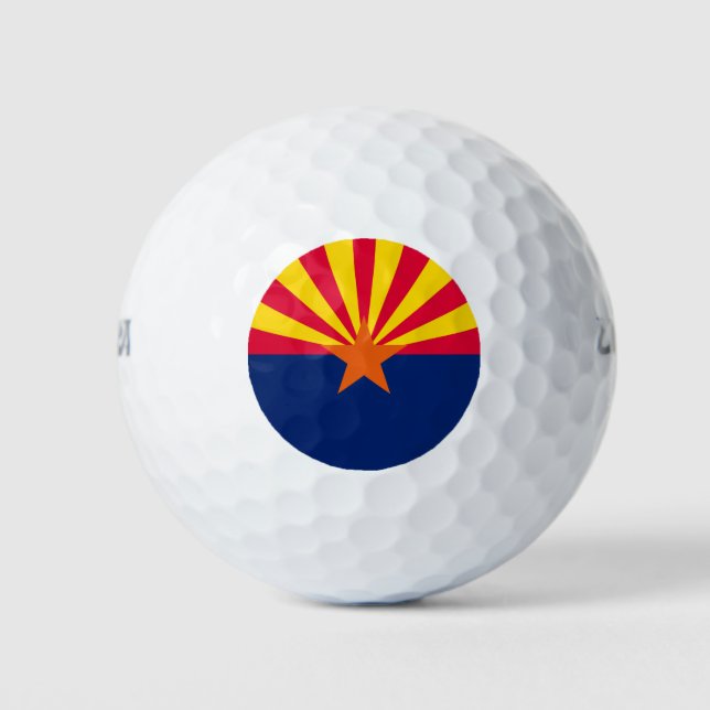 Entwurf der Staatsflagge von Arizona Golfball (Vorderseite)