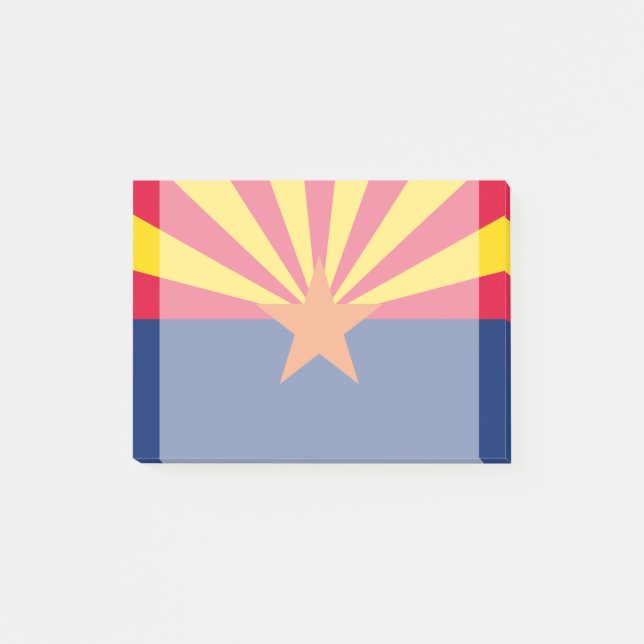 Entwurf der Staatsflagge von Arizona Post-it Klebezettel (Vorderseite)