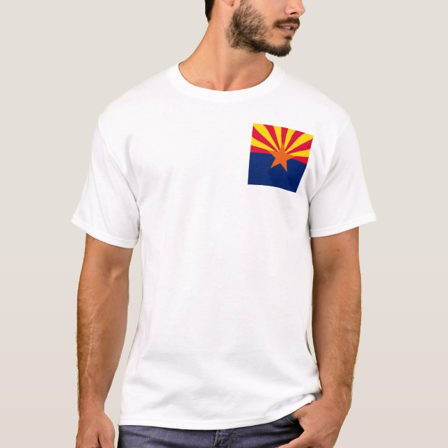 Entwurf der Staatsflagge von Arizona T-Shirt (Vorderseite)