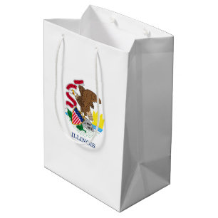 Entwurf der Staatsflagge von Illinois Mittlere Geschenktüte