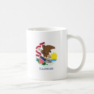 Entwurf der Staatsflagge von Illinois Tasse