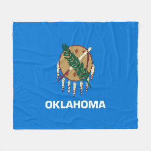 Entwurf der Staatsflagge von Oklahoma Fleecedecke