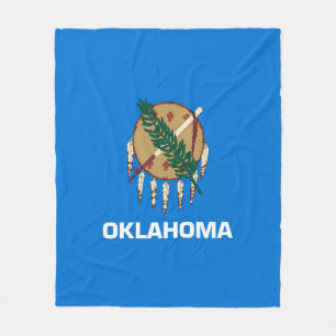 Entwurf der Staatsflagge von Oklahoma Fleecedecke