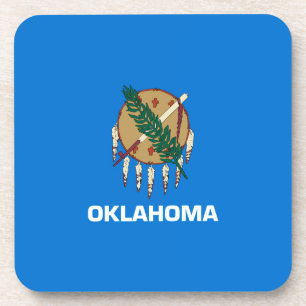 Entwurf der Staatsflagge von Oklahoma Getränkeuntersetzer