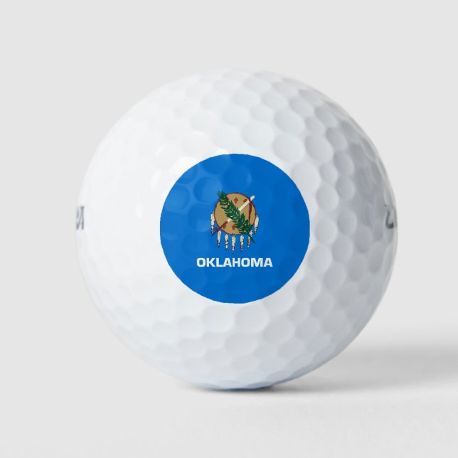 Entwurf der Staatsflagge von Oklahoma Golfball (Vorderseite)