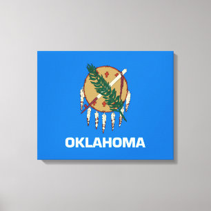 Entwurf der Staatsflagge von Oklahoma Leinwanddruck