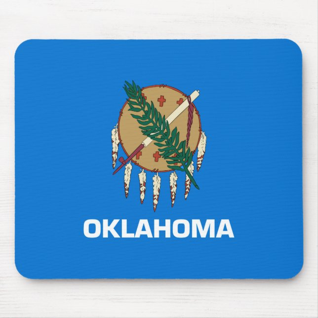 Entwurf der Staatsflagge von Oklahoma Mousepad (Vorne)