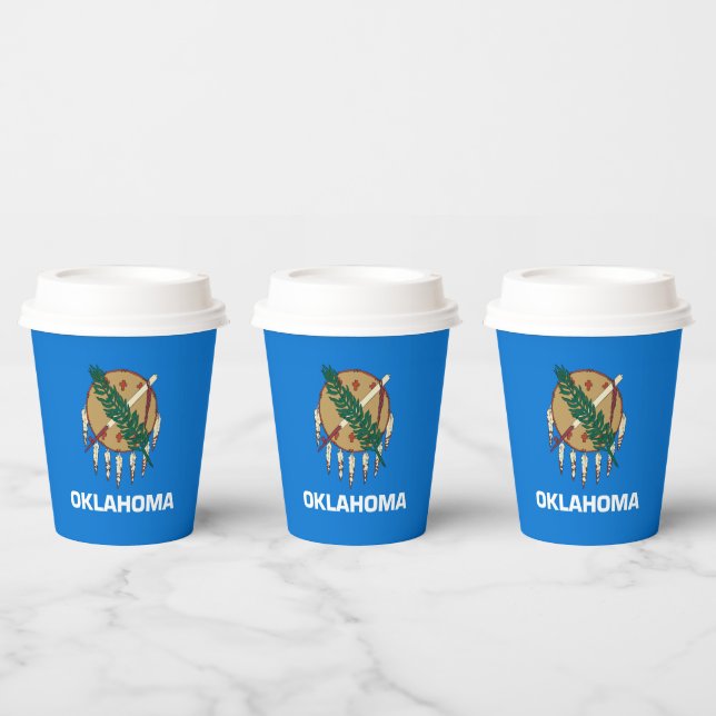 Entwurf der Staatsflagge von Oklahoma Pappbecher (Multi)