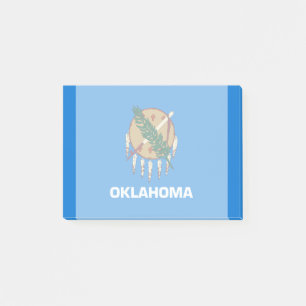 Entwurf der Staatsflagge von Oklahoma Post-it Klebezettel